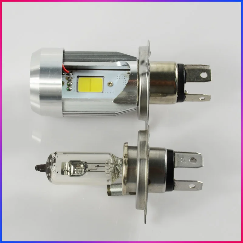 Светодиодный светильник ShinMan для мотоцикла 12V h4 Hi/Lo 20W 2000LM 2 светодиодный COB фара