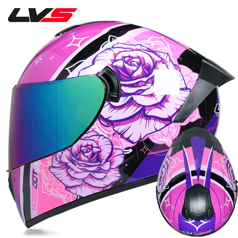 

Мотоциклетный шлем на все лицо с двойным объективом стильный быстросъемный гоночный шлем Сертификация DOT