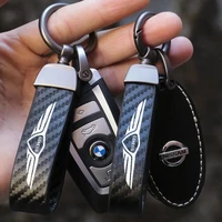 for hyundai genesis g80 g70 g90 gv80 high end car keychain keyrings leather keyring fashion key chain car accessories