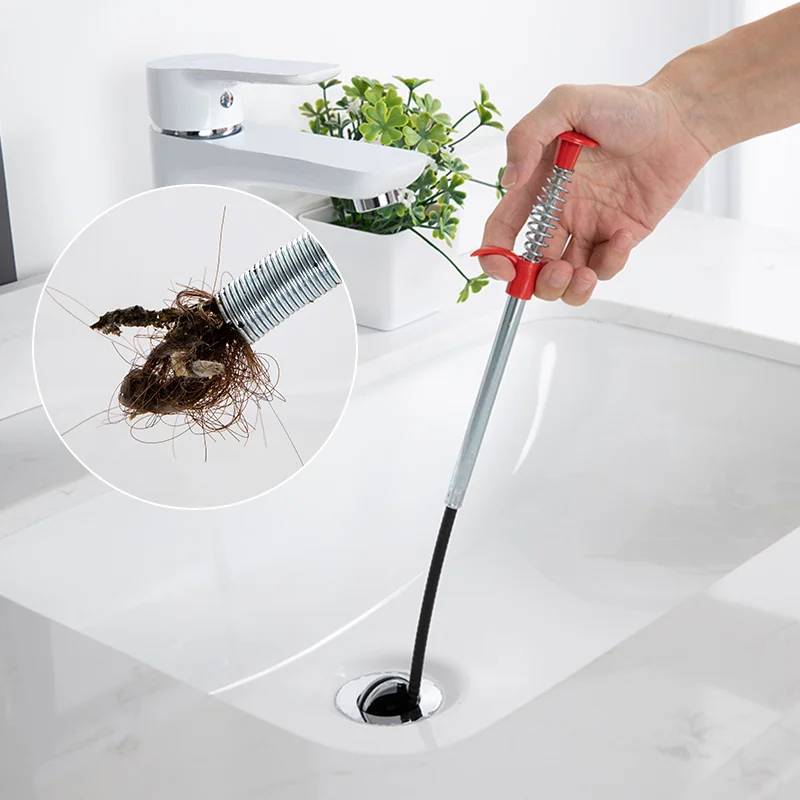 

60CM Sink Claw Pick Up Spring Pipe Dredging Tools Drain Cleaner Sticks Clog Remover Cleaning Tools Household For Kitchen Sink