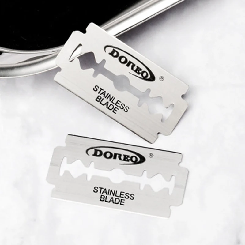 Двухстороннее лезвие для бритвы в старом стиле из нержавеющей стали