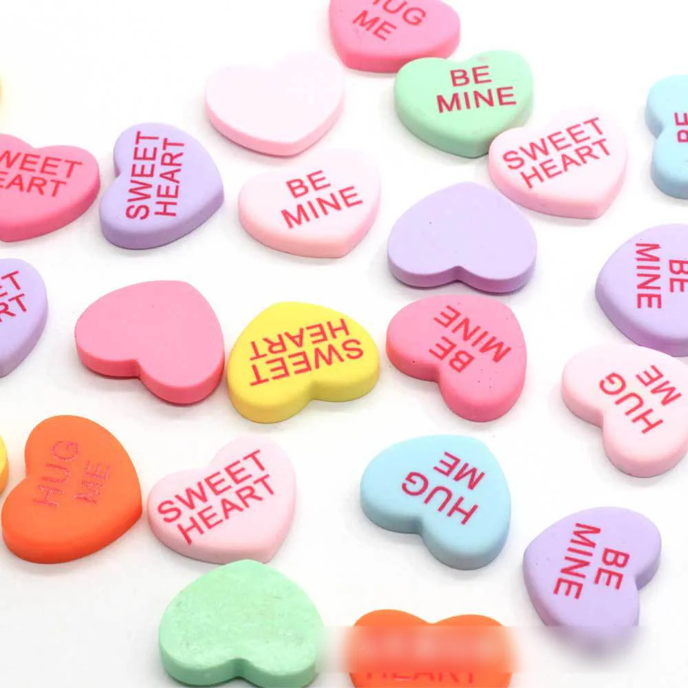 20 шт. украшения из смолы Hug Me Sweet Heart с плоским основанием кабошон скрапбукинг для