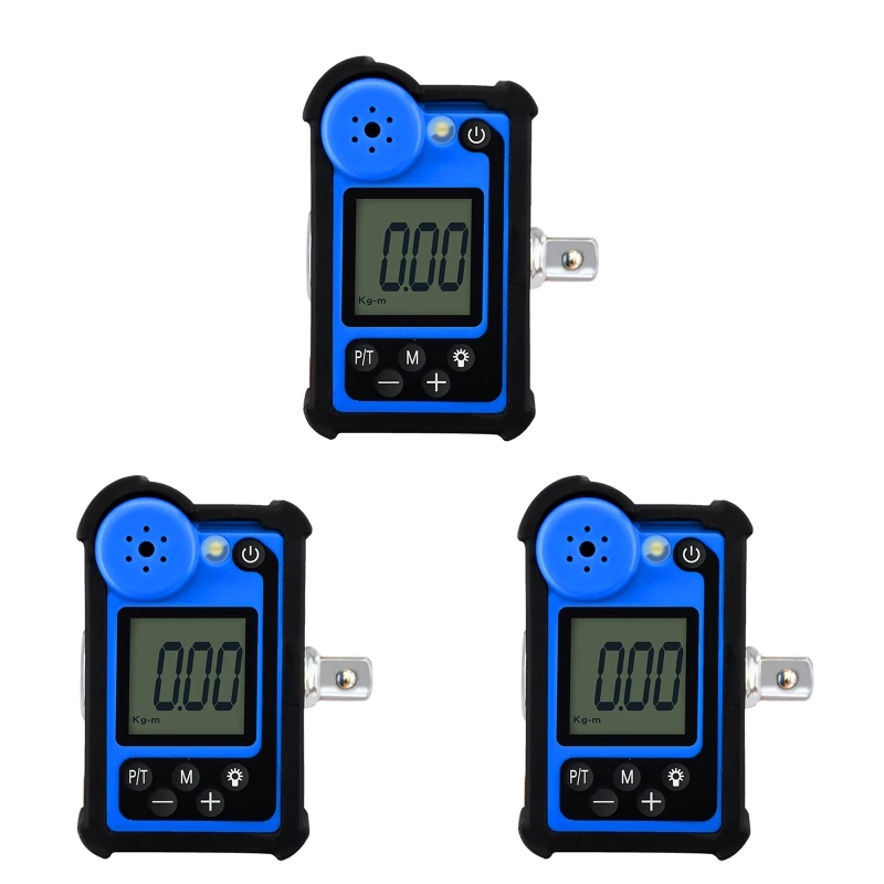 517A Torque Meter with LED Light 1/2” Drive Digital Torque Wrenches Adapter Backlit