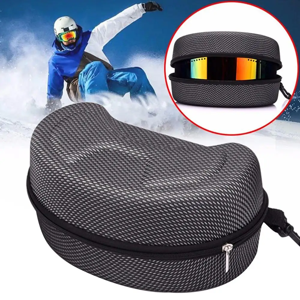 

Protection Snow Ski Eyewear Case Snowboard Skiing Goggles Sunglasses EVA Carrying Case Zipper Hard Box Ski Eyewear Case