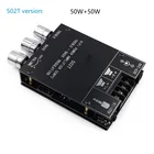 TPA3116D2 100WX2 50 Вт * 2 тройных бас Bluetooth 5,0 AUX HIFI 2,0 канала Мощность аудио стерео модуль усилителя ZK-1002T 502T