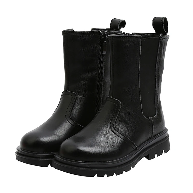

Doolakids 2020 new leather thigh-high boots children leather boots baby cowhide leather shoes winter warm middle boot