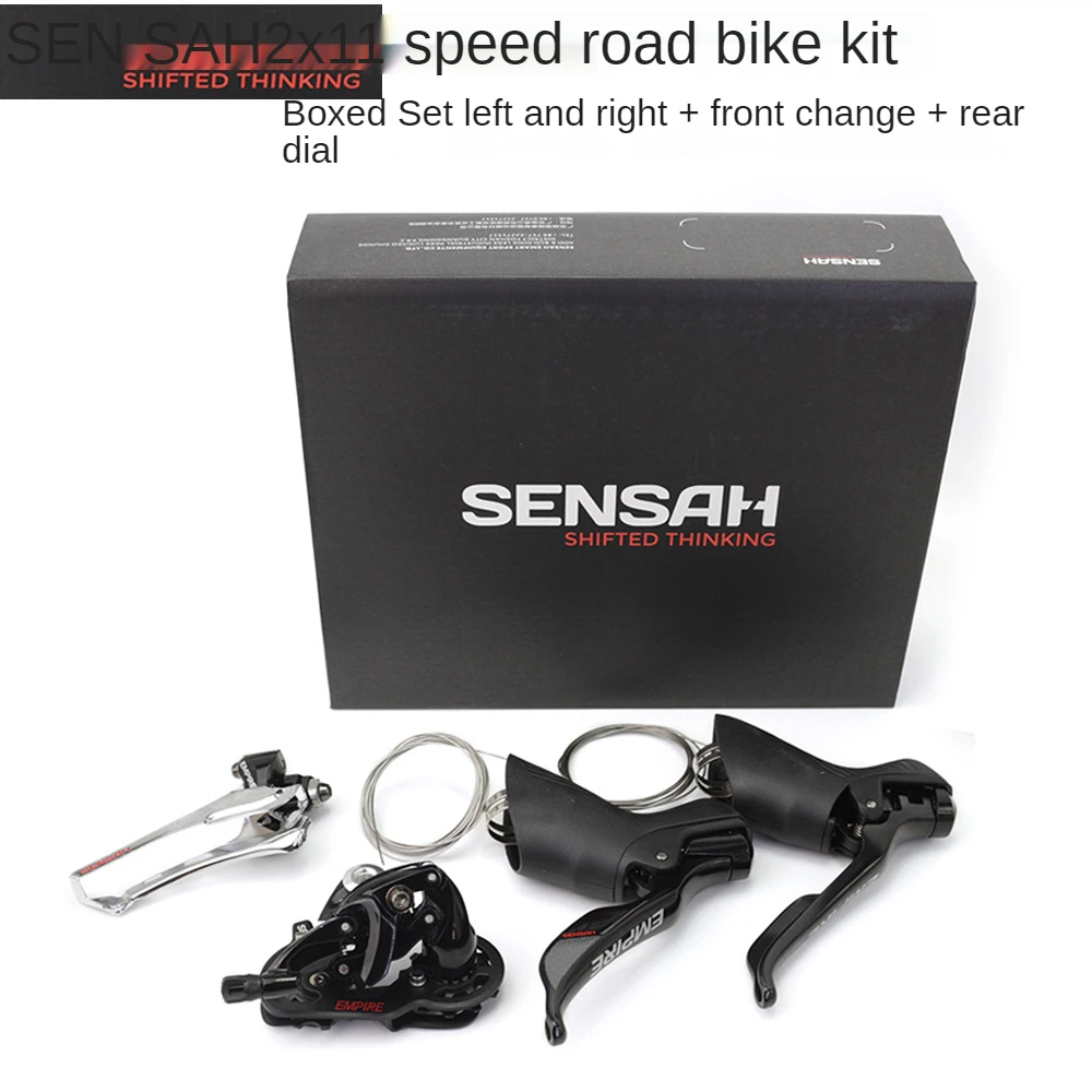 

Sensah руль шоссе ручной переменный тормоз короткая ножка задний переключатель 2x11 скорость шоссе велосипед регулируемая скорость маленький и...