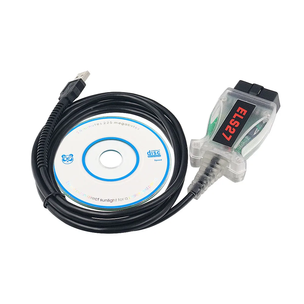 Диагностический кабель V2.3.8 ELS27 FORScan сканер OBD2 зеленая печатная плата PIC24HJ128GP els27