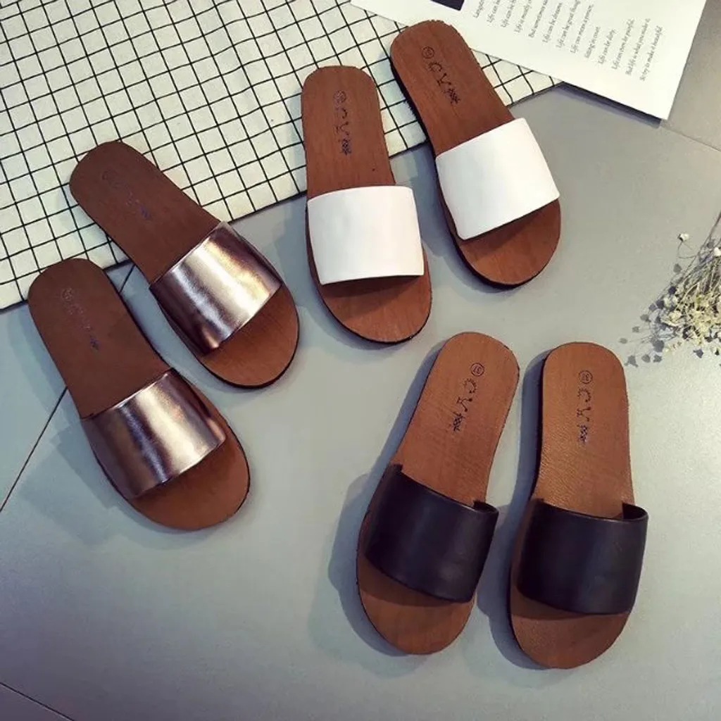 SAGACE/женская летняя обувь нескользящие пляжные шлепанцы на плоской подошве