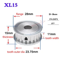 1pcs xl15 teeth 20 teeth synchronous wheel width 11mm d bore timing belt pulley