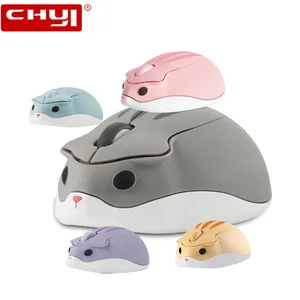2 4ghz wireless mouse pink hamster design creative computer mouse usb office gaming mice optical 1600dpi 3d mause for laptop pc free global shipping