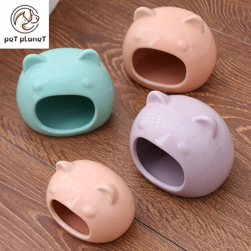 LanLan кошачья голова форма хомяк керамическое гнездо спящее охлаждающий тент