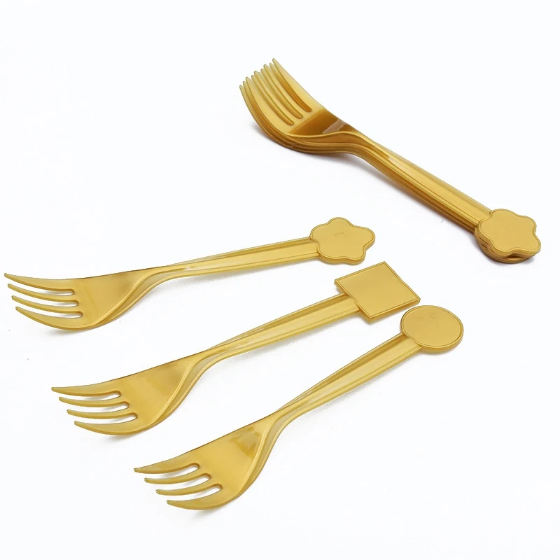 Одноразовая пластиковая посуда золотого серебряного голубого розового цвета