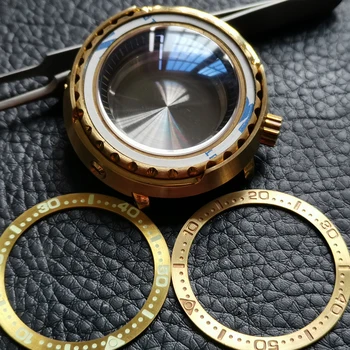 Heimdallr Watch Parts 47mm Aluminum Bronze Material Tuna Watch Case Brass Rotating Bezel Sapphire Fit NH35/36 Automatic Movement