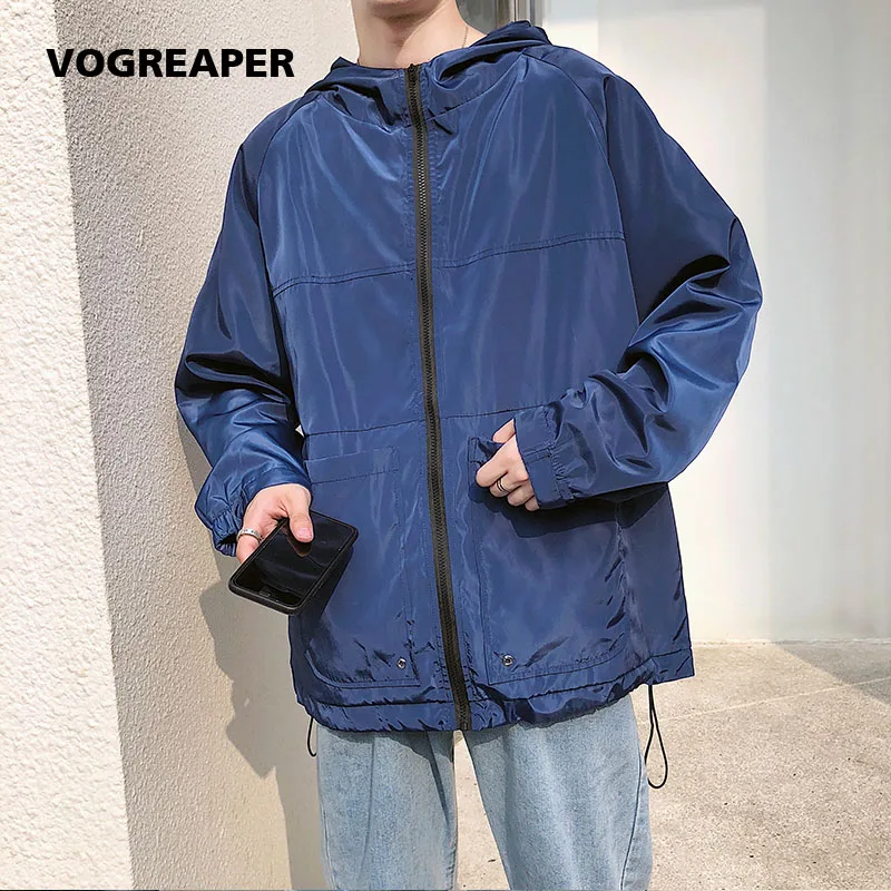 Куртка бомбер мужская на молнии Тонкая Повседневная ветровка в стиле хип хоп