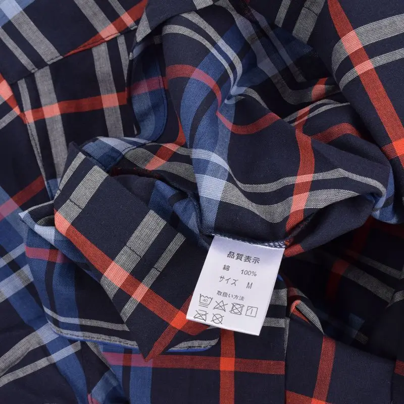 Men's Woven Cotton pijamas  Fabric Cardigan Style Long Sleeve Trousers Men Lounge sleep Pajama set