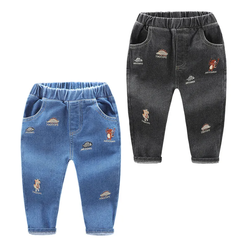 

Детские спортивные джинсы; Сезон весна-осень; Одежда для малышей; Модные детские хлопковые брюки; Цельнокроеный повседневный костюм для мал...