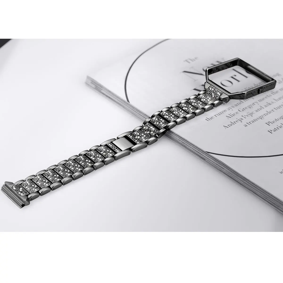 Oulucci нержавеющая сталь для Fitbit Blaze полосы с рамкой ремешок для часов сменный ремешок аксессуар ремешок для Fitbit Blaze ремешок