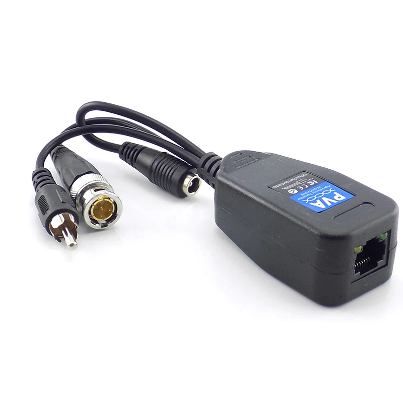 

1 Pairs 3 in 1 BNC Video Power Balun Audio Connector 75ohm Converter Passive Transceiver for CCTV Security Camera System