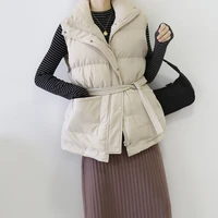 2020 sleeveless jacket women casual cotton korean style outwear warm winter vest top black waistcoat 4 colors mujer parkas