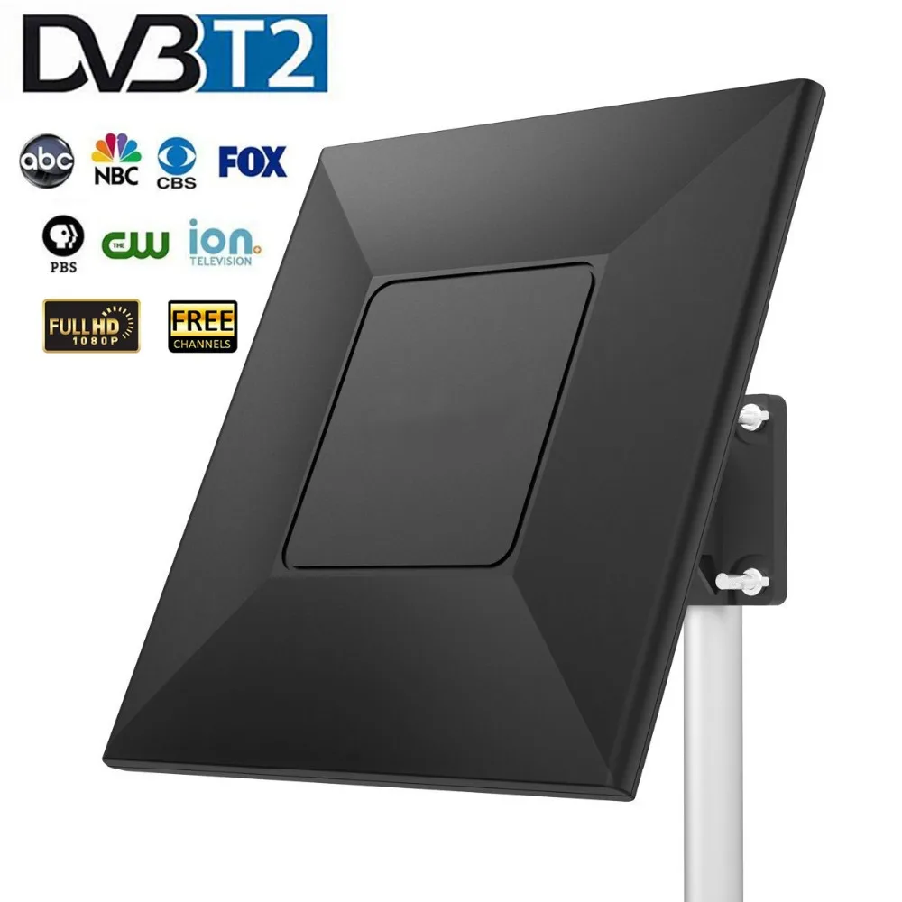 600 миля DVB T2 HD наружная телевизионная антенна FM tv ТВ-тюнер антенна усилитель TDT спутниковый ТВ-приемник с высоким коэффициентом усиления антенны для цифровой ТВ