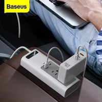 baseus car inverter dc 12v to ac 110v 150w auto power inversor with type c usb sockets extension plugs power adapter accessories