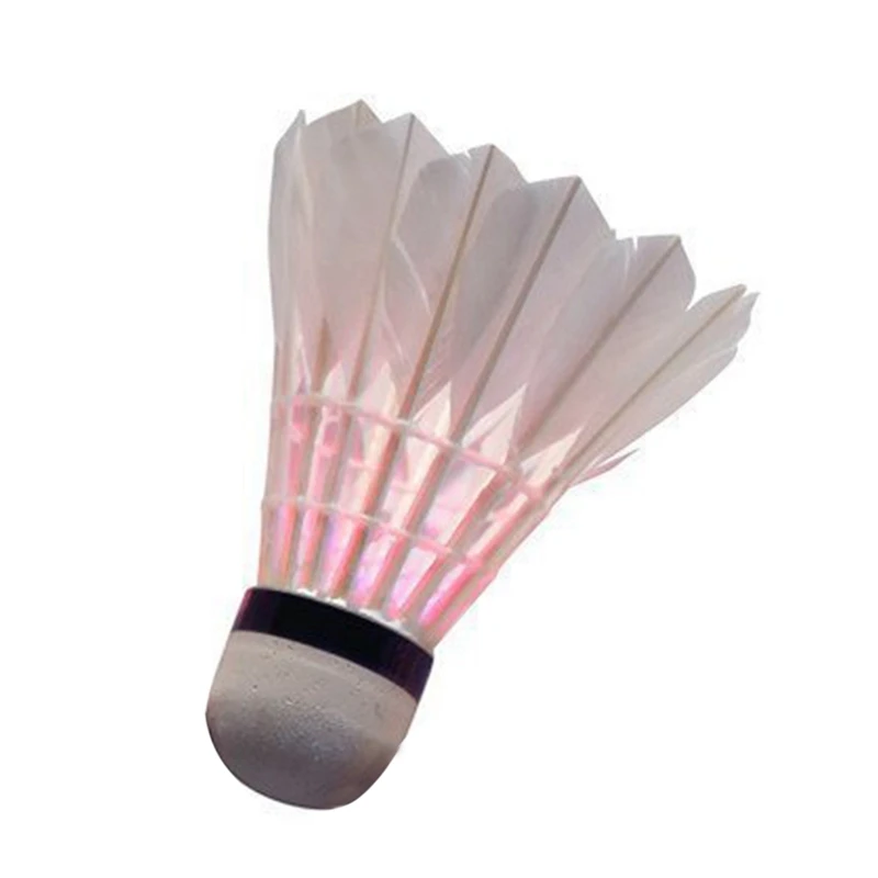 

1 PCS Luminous Shuttlecock LED Dark Night Ball for Indoor Outdoor Sports Activities Glow Goose Feather Training Badminton