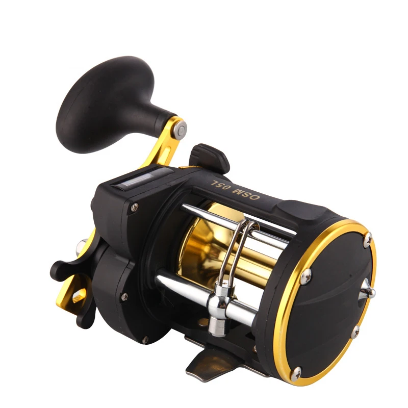 

Fishing Drum Reel With Counter 3BB Max Drag 10KG Trolling Fishing Reels All Metal Saltwater Jigging Boat Fishing Wheels