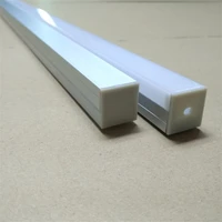 free shipping anodized led aluminum profile for led strips with pc milkyclear cover end caps and clip 250m 125pcs lot
