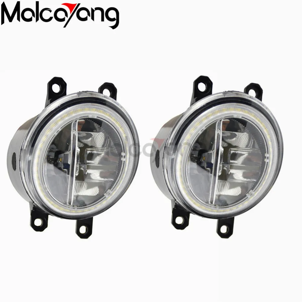 2 шт. Автомобильные противотуманные фары 2006 лм светодиодный ная лампа ангельские