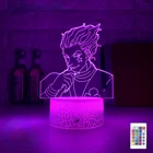Детский ночник, подарок, светодиодный сенсорный цветной ночсветильник для спальни, аниме Hunter X Hunter, декоративный светильник, крутая 3d лампа, гаджеты Hisoka