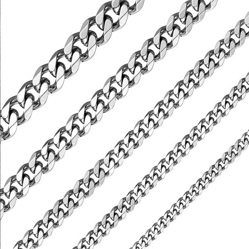 Нержавеющей стали мужские ожерелья с подвесками Снаряженная Кубинский звено