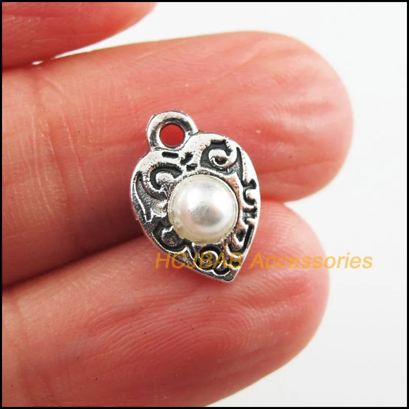 35 новых цветочных шармов тибетские серебряные тонированные белые акриловые