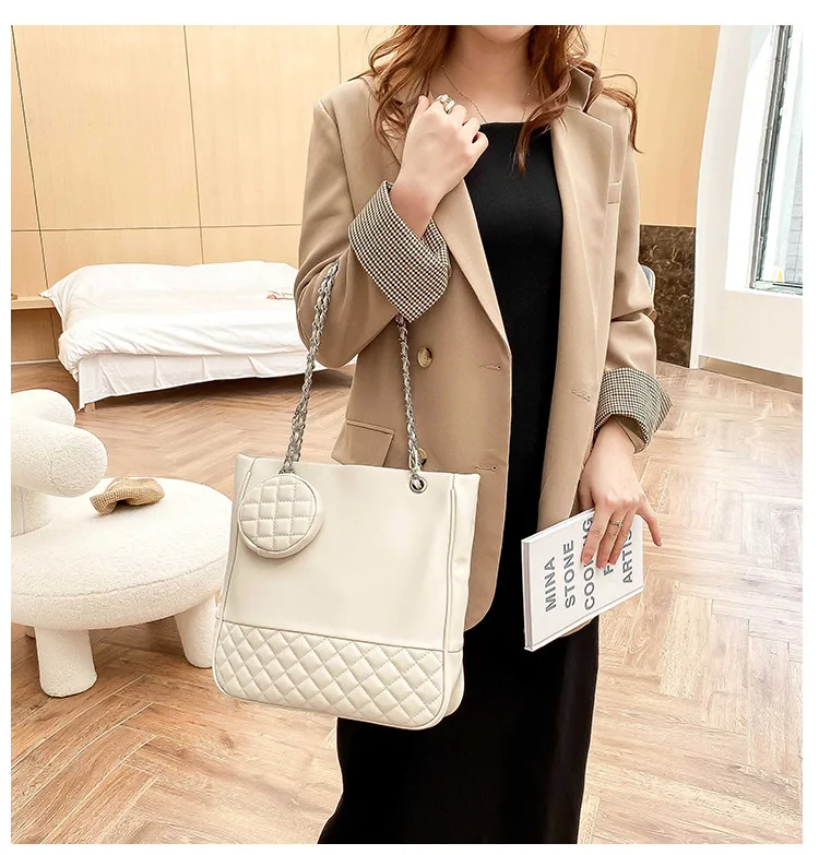 

Women's Bag Advanced Sense Bags Fashion Purses 2021 Handbags Large-capacity Chain Shoulder Bags Rhombic Tote Bags Purses