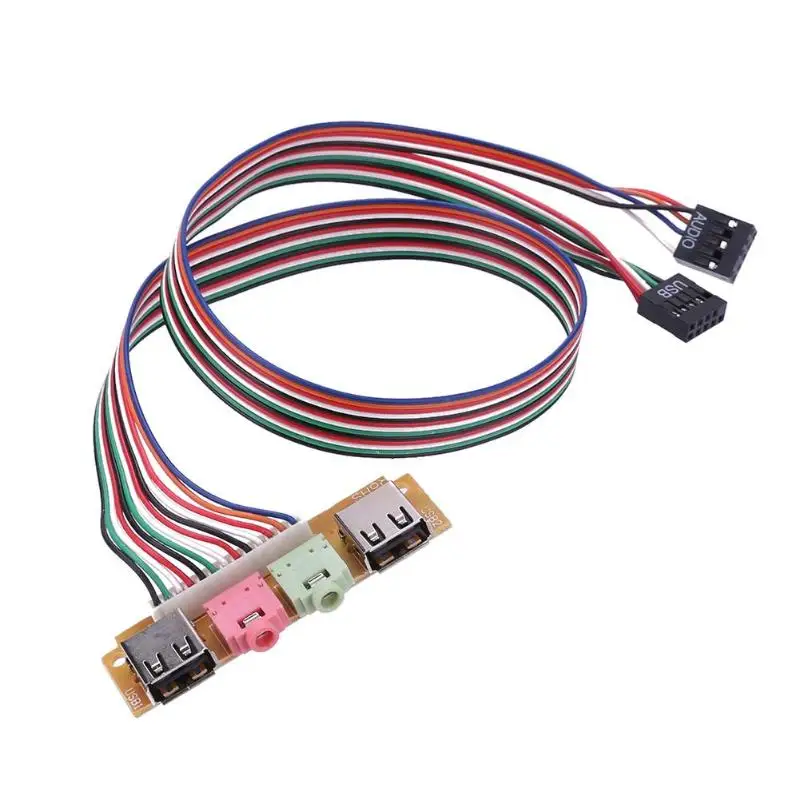 Чехол для ПК с 2 портами USB 0 и передней панелью|Кабели VGA| |