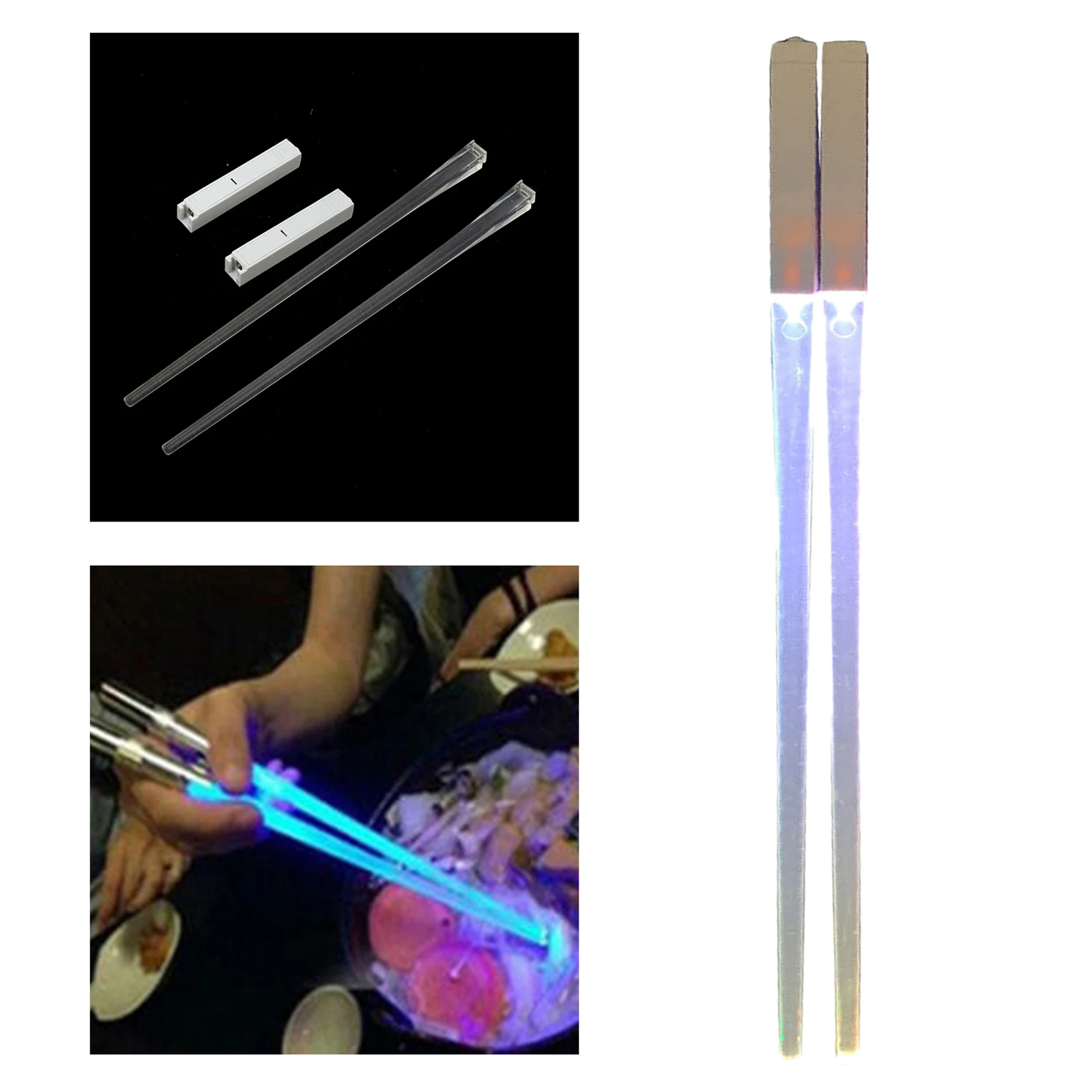 

Creative LED Reusable Light Up Chopstick Kitchen Party Light Glowing Gifts