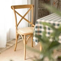 wooden chair back chair solid wood french retro chair household economic oak chair american dining chair fork back chair