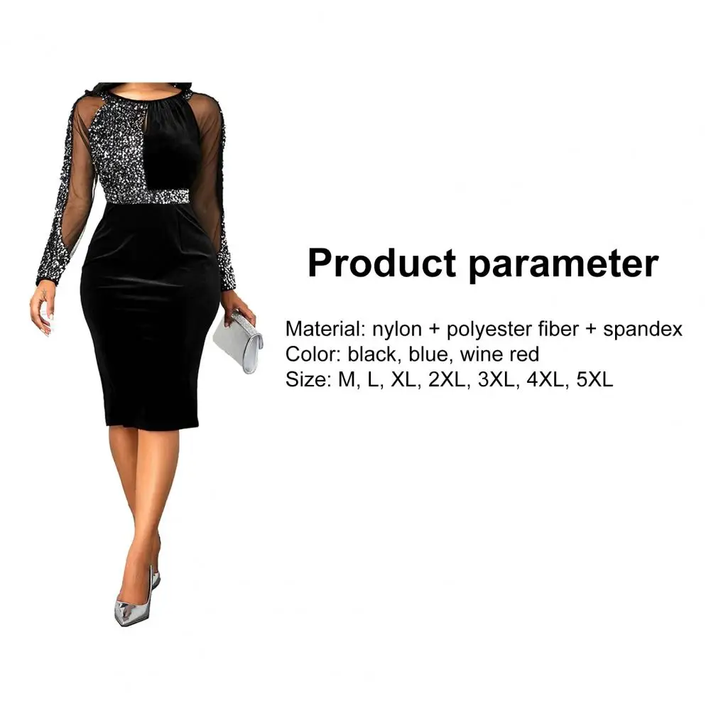 

2021 New Fashion Women Dress Long Sleeve Charming Cotton Women See Through Dress for Office Party Dress