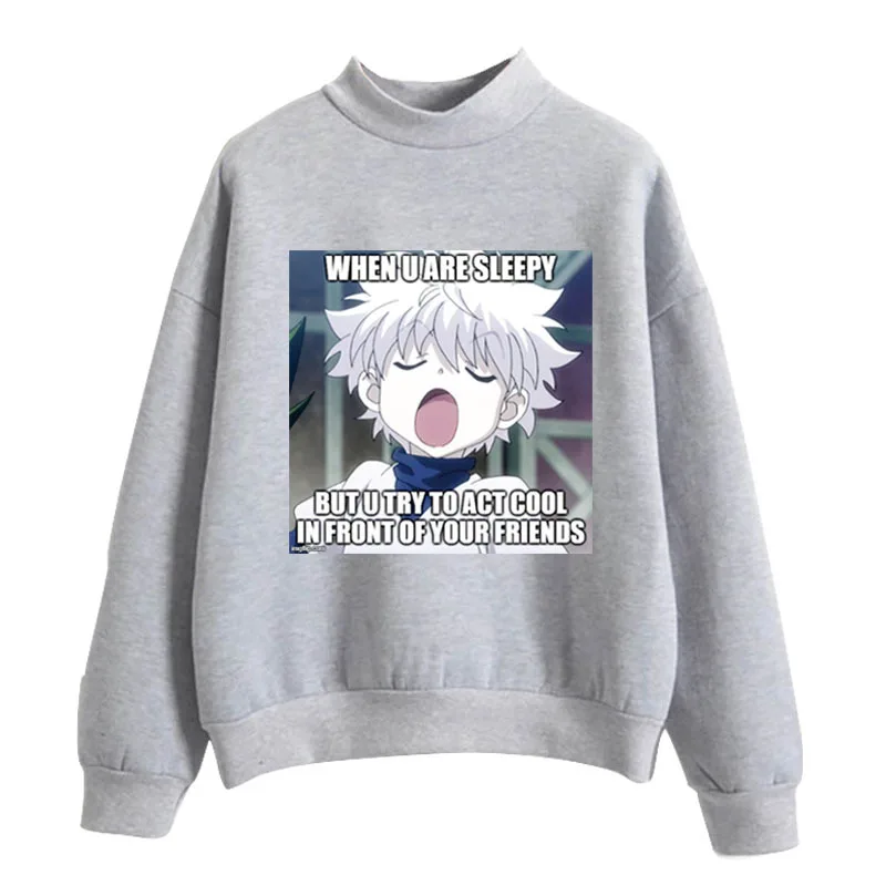 

women Large Size Colored Hooded Pattern Boy Girl Hunter illustration Sweatshirts Pullovers Love Harajuku Street Hooded Oversized