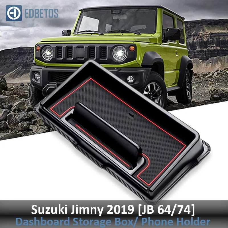 Ящик для хранения приборной панели, органайзер для Suzuki Jimny, внутренний держатель для телефона, лоток Jimny, Многофункциональная подставка для телефона, консоль