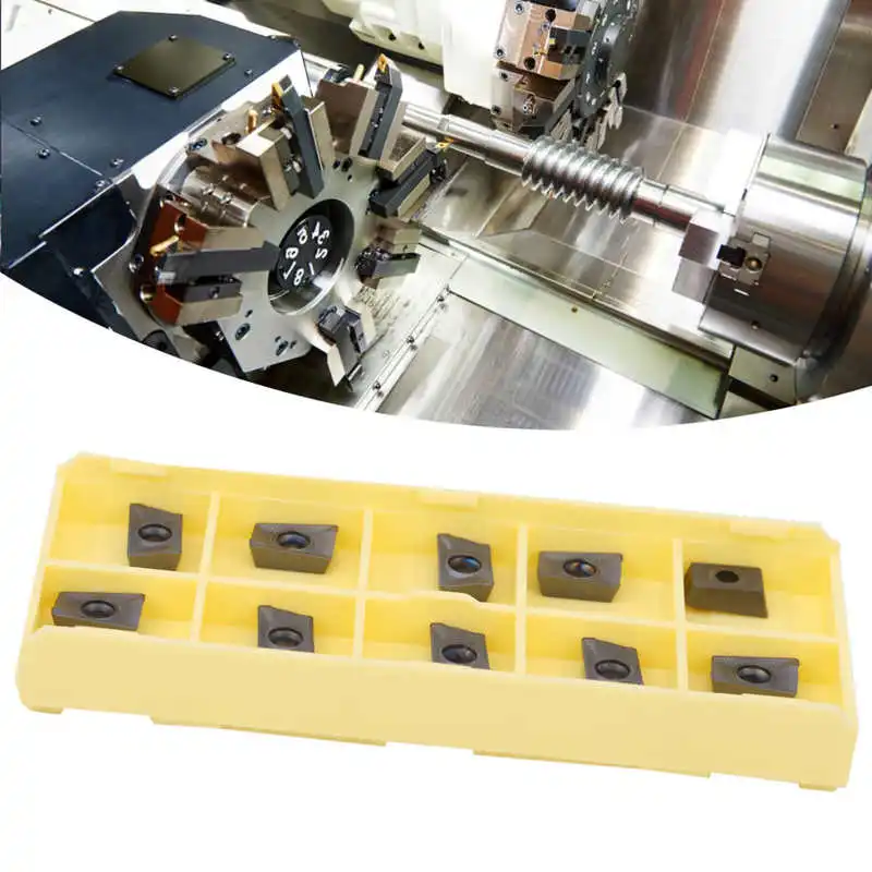 

10pcs CNC Lathe Carbide Insert APKT1003PDTR LF6018 for Turning Insert Metal Cutting Tools 0.3cm Carbide Insert