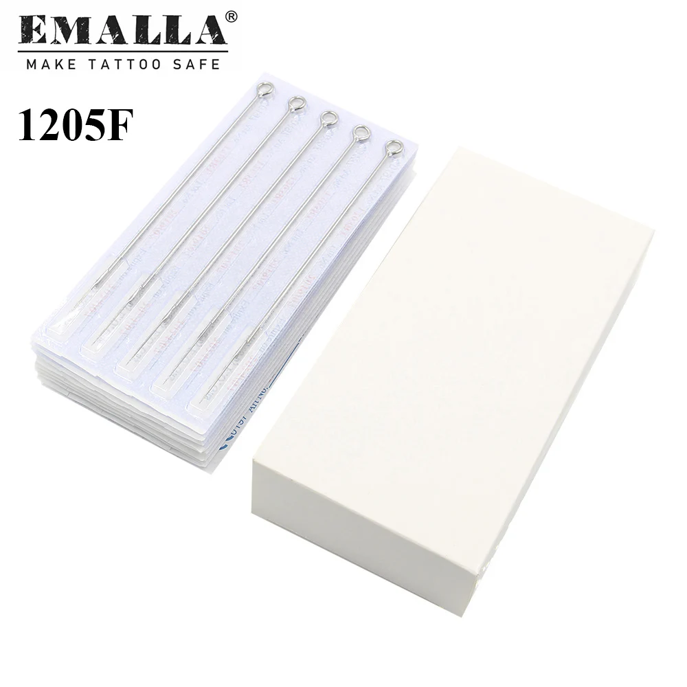 Иглы для татуировки EMALLA 5F плоские иглы стерилизации 5 шт. нержавеющая сталь