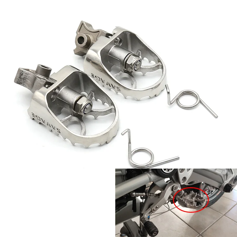 Подножки из нержавеющей стали для мотоцикла подножки BMW R1200GS 2013-2019 ADV 2014-19 R 1250GS 2018-20
