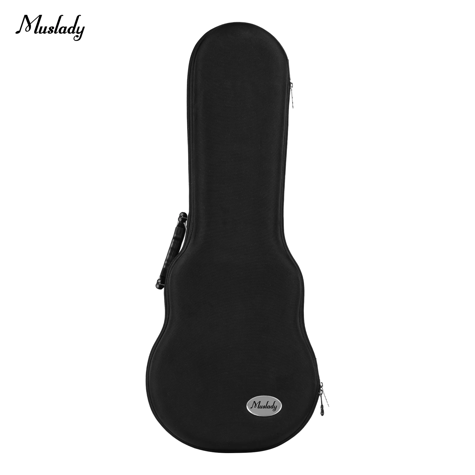 

Muslady 24 Inches Concert Ukulele Gig Bag Lightweight Hardshell Carrying Case Fabric Exterior Plush Lining with Shoulder Straps