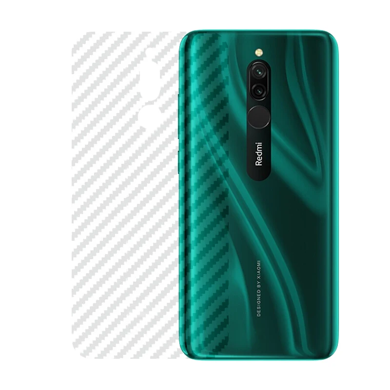 2 упаковки полупрозрачного углеродного волокна шаблон Дизайн Наклейка задняя