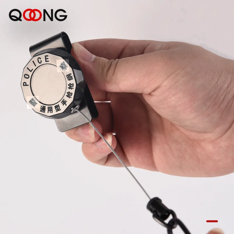 Выдвижной стальной трос для ключей эластичный брелок в стиле милитари с простой