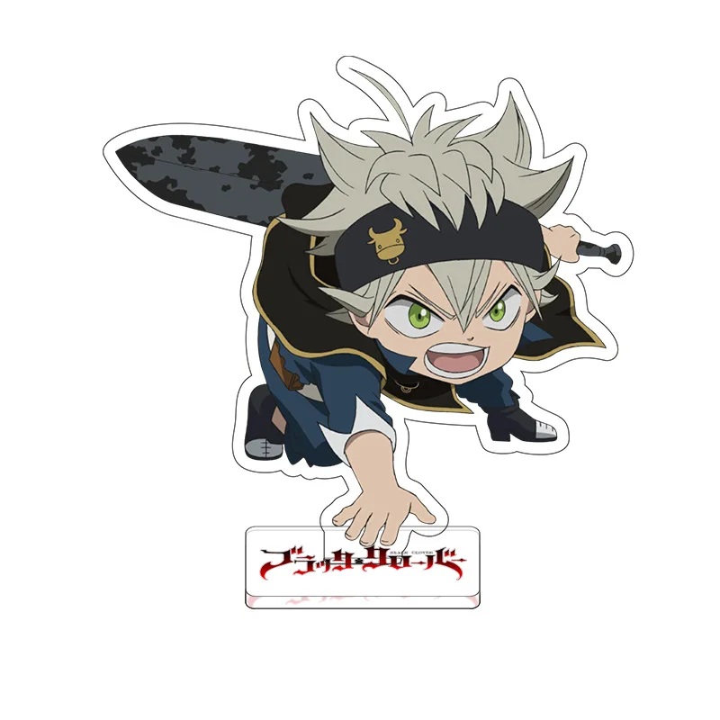 

Classic Cartoon Black Clover Acrylic Plate Toys For Children Anime Black Clover Asta Yuno Noelle Yami Ornaments Desck Decor Gift