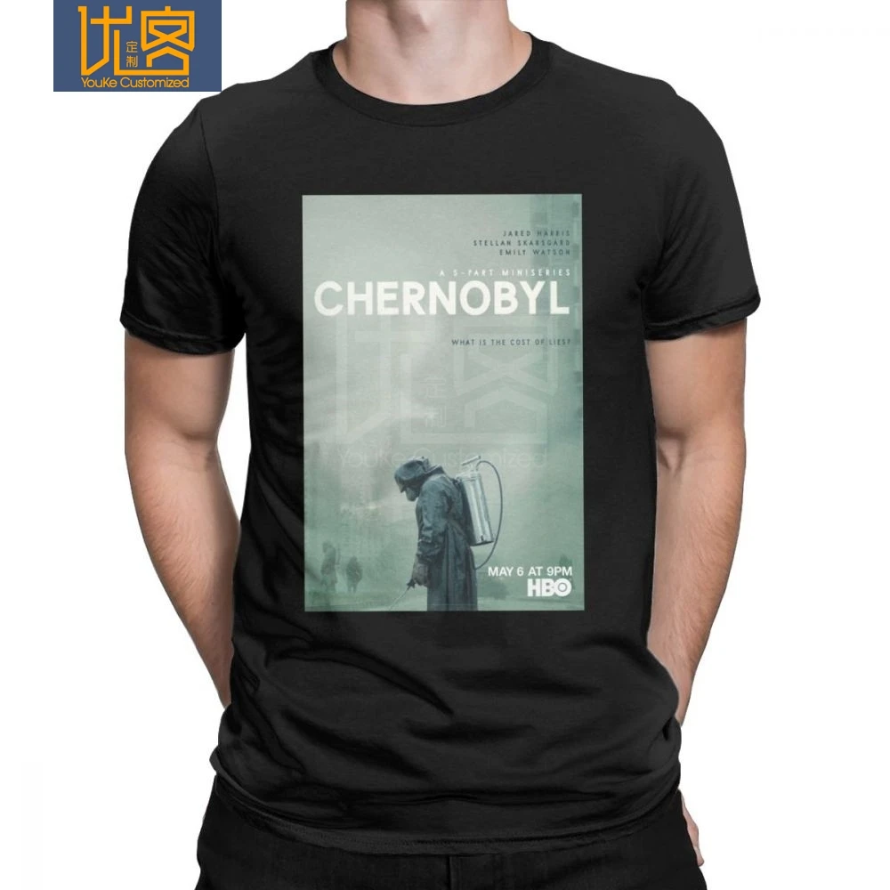 Чернобыльская Мужская футболка 100% хлопок Винтажная Украина СССР Беларусь ТВ-шоу