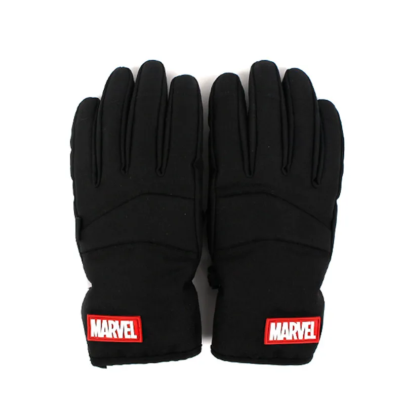 Зимние Детские перчатки Marvel лыжные Капитана Америки с пятью пальцами для