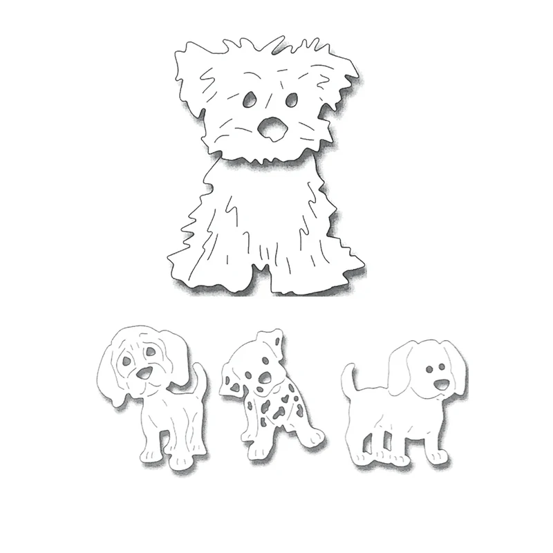 

Animal Metal Cutting Die Suitable For Seasonal DIY Album Scrapbook 3D Greeting Card Making Creative Spotted Dog 2021 NEW